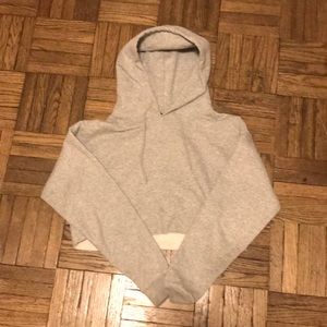 Urban Outfitters Cropped Fleece Hoodie